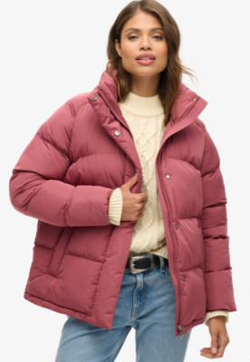 Superdry MID LENGTH PUFFER JACKET Gr. 44 Damen Steppjacke UVP: 169,90  (7010)
