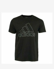 Adidas Men's Amplifier Tee Big Short Sleeve Logo Graphic T-Shirt TOP SZ M Black