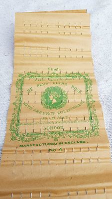 Vintage Ne Plus Ultra 1 Zoll 100 Stück Pins Mit Vollköpfen England V43