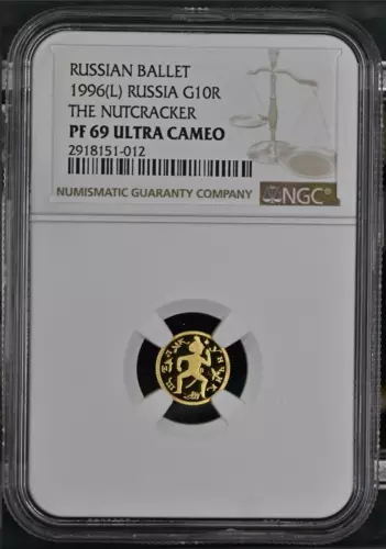 1996 L 10 Roubles Russia Proof Coin NGC PR 69 UC The Nutcracker
