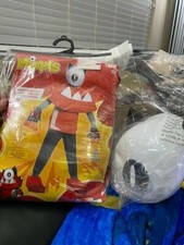 MIXELS Infernite Vulk Deluxe Halloween Costume Child Small 4-6 Headpiece Includ