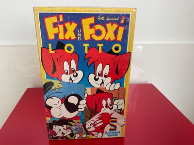 Rolf Kauka Fix und Foxi Schmidt Spiele Lotto in Box 1991 