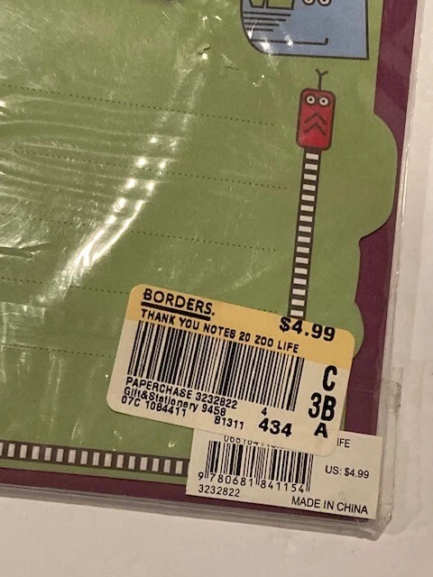 NEW Lot of 3 Thank You Notes for Kids: Groovy, Dino Notes, Animals - Image 3 of 4