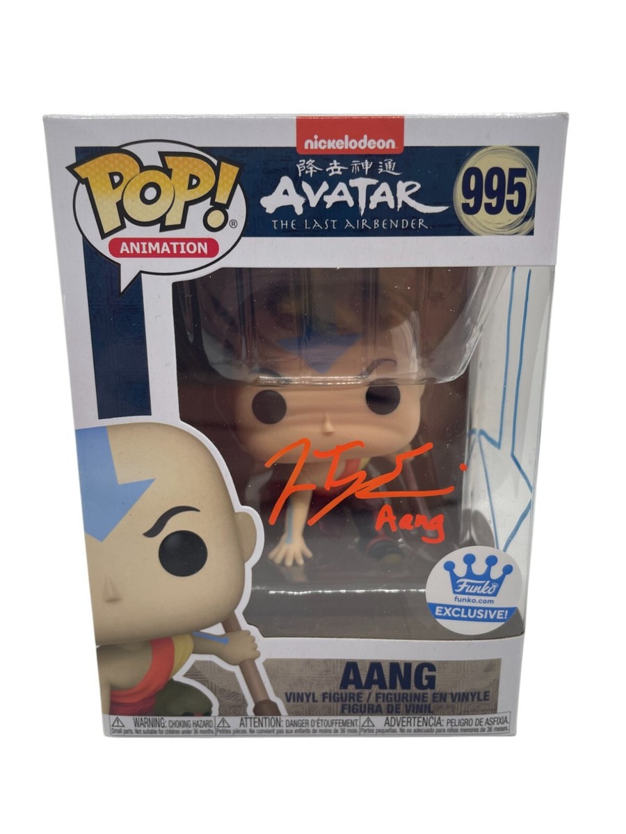 Zach Tyler Eisen Signed Funko Pop 995 Avatar Last Airbender Aang
