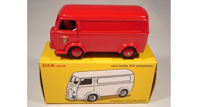 Norev - Véhicule miniature - Peugeot D3A fourgon - Lustucru