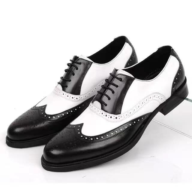 SAOLA Scarpe eleganti da uomo Brogues Derby scarpe Oxford formali scarpe da lavoro stringate