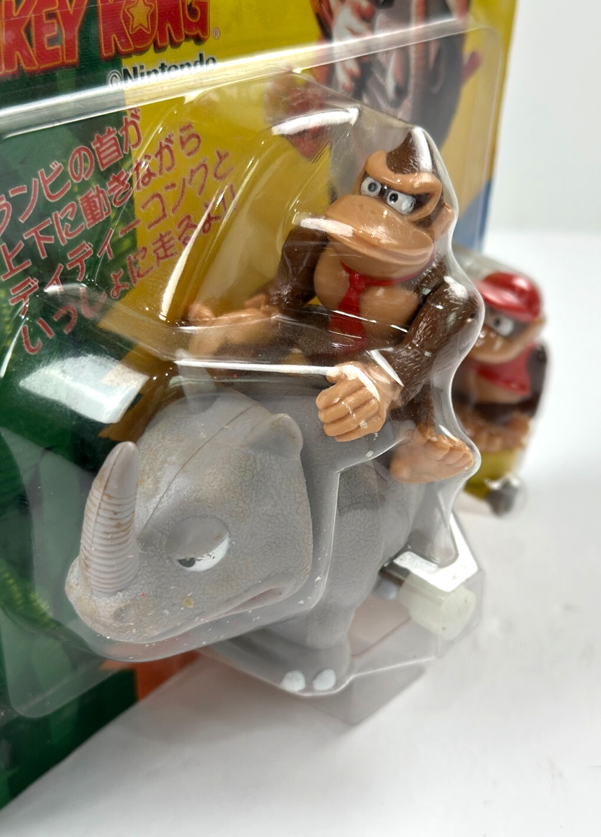 Nintendo Donkey Kong Country Rambi Rider Diddy Wind-Up Figure