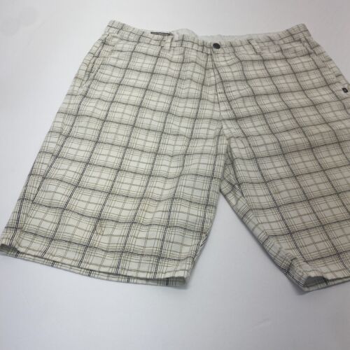 VOLCOM CORPO CLASS mens Striped chino shorts White Striped size 38 Pre Owned - Picture 22 of 22