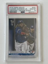 2019 Topps Update US1 Vladimir Guerrero Jr Vintage Stock #/99 PSA 10 Gem Mint