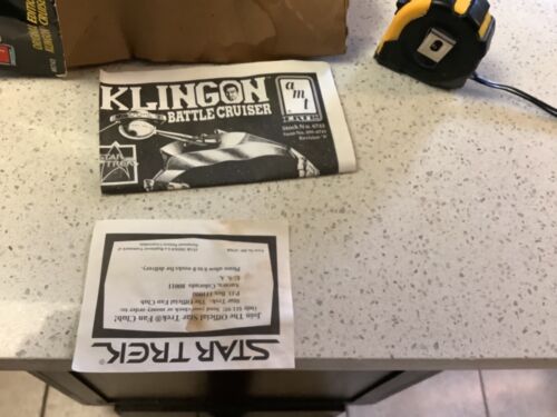 star trek- AMT-original edition-Klingon cruiser- Sealed bag lots of Package wear - Picture 5 of 17