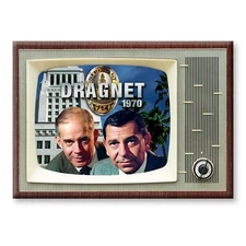 DRAGNET TV Show Classic TV 3.5 inches x 2.5 inches FRIDGE MAGNET