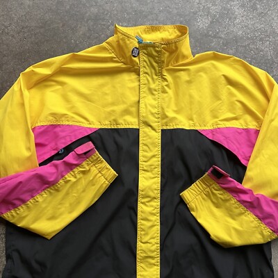VTG Nike Echelon Windbreaker Jacket Mens XL Vented Nylon Cycling