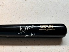 Game Used Auto bat Austin Beck,Item 69