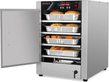 Commercial Electric Food Warmer, 4-Tier Pizza Warmer Hot Box Food Warmer, 800W