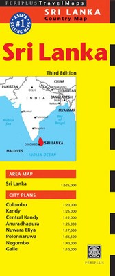 Periplus Editors | Sri Lanka Travel Map Third Edition | (Land-)Karte | Englisch