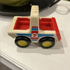 Vintage 1987 Tonka Bandai white #7 race car/truck