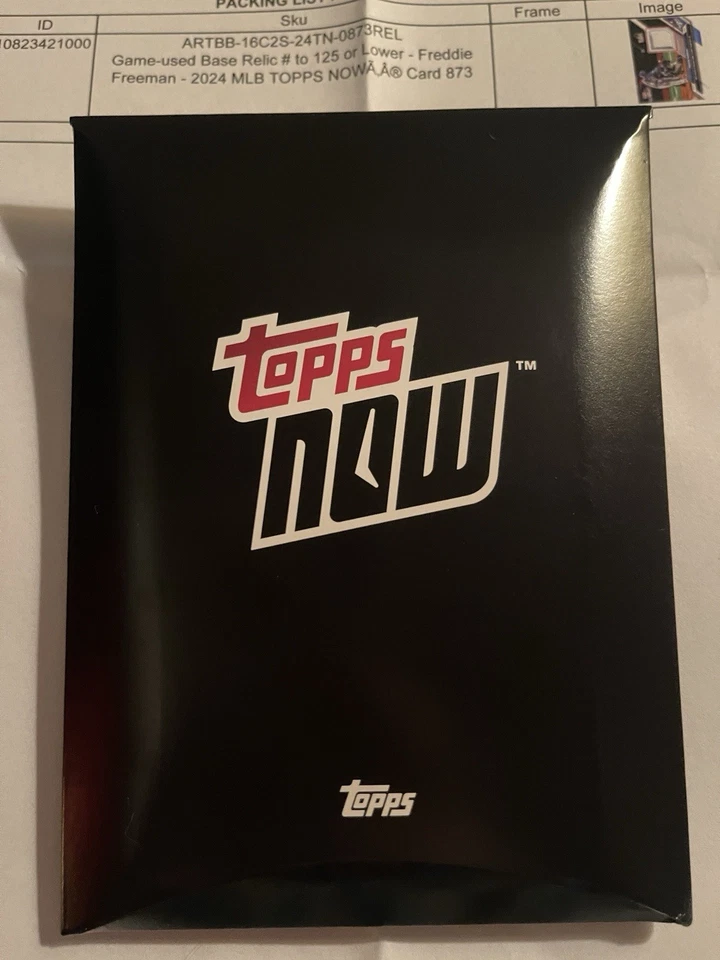 2024 Topps Now Freddie Freeman Game Used World Series Base Relic #39/125  #873A - Image 2 of 4