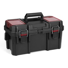 Hyper Tough 16-Inch Toolbox   Heavy-Duty Resin Storage with Padlock Security