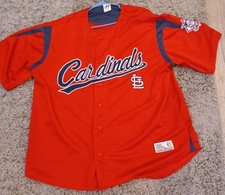 Dynasty Series Size 2XL MLB St. Louis Cardinals Button Up Jersey