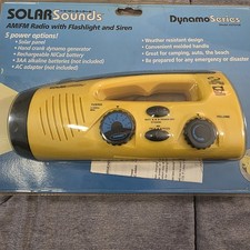 Solar Sounds Dynamo Series AM/FM Radio With Flashlight Siren Model 270YW