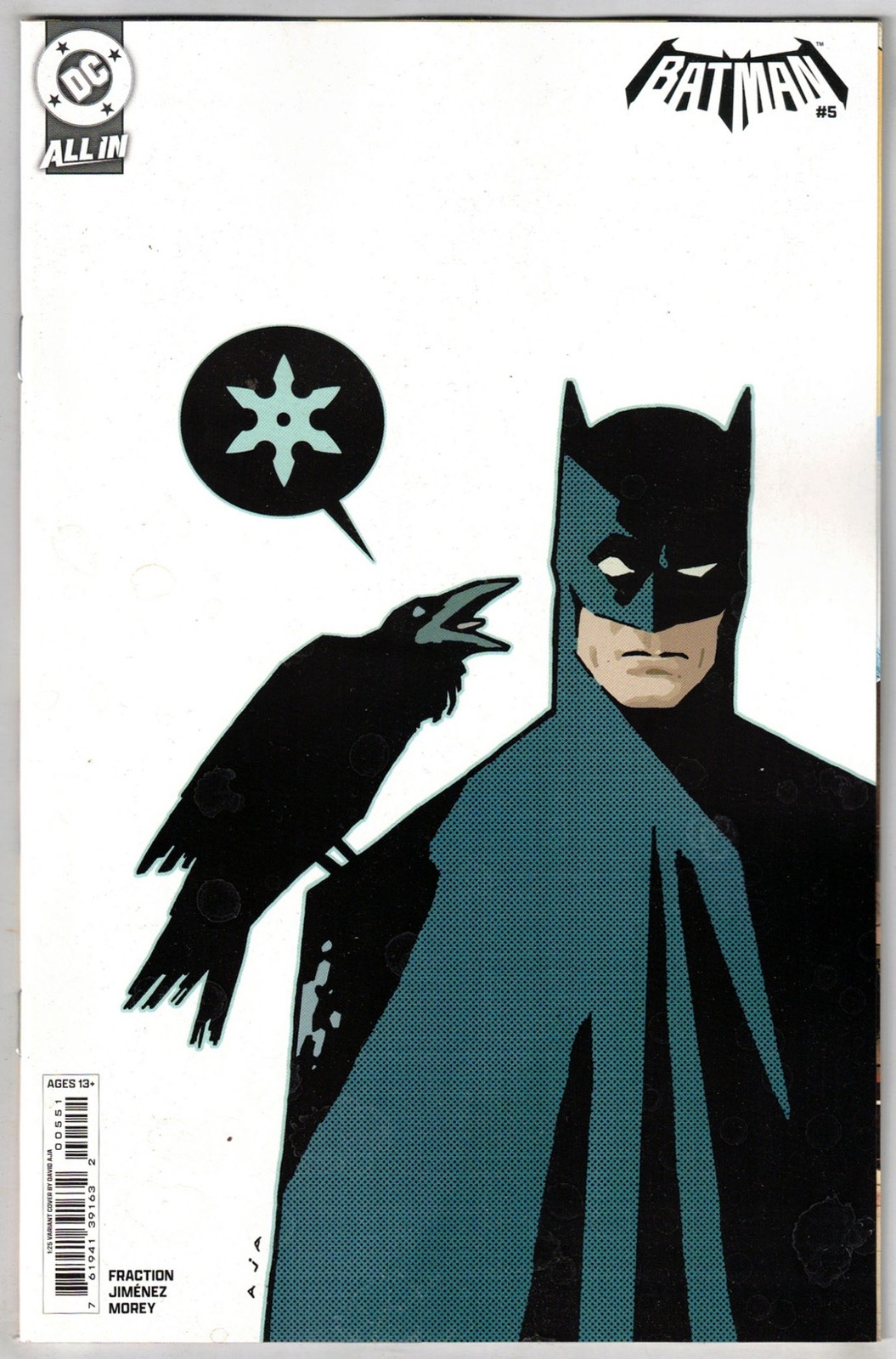 BATMAN #5 (2026)- 1:25 DAVID AJA VARIANT- MATT FRACTION- DC