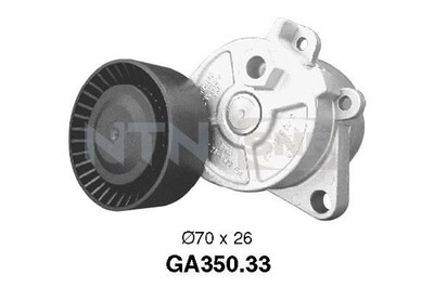 SNR GA350.33 Spannrolle, Keilrippenriemen für LAND ROVER