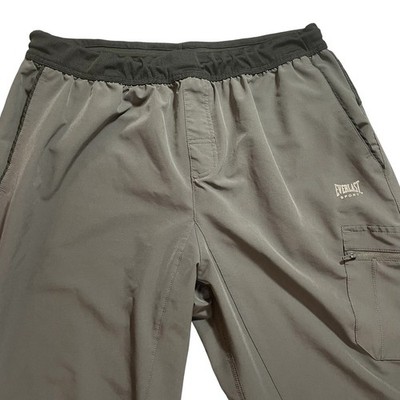 Everlast Warm Up Cargo Track Pants Men's XL Gray Drawstring