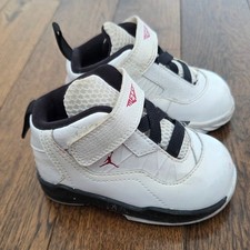 Jordan Melo M8 White Varsity Red-Black Toddler Sneakers Size 4c