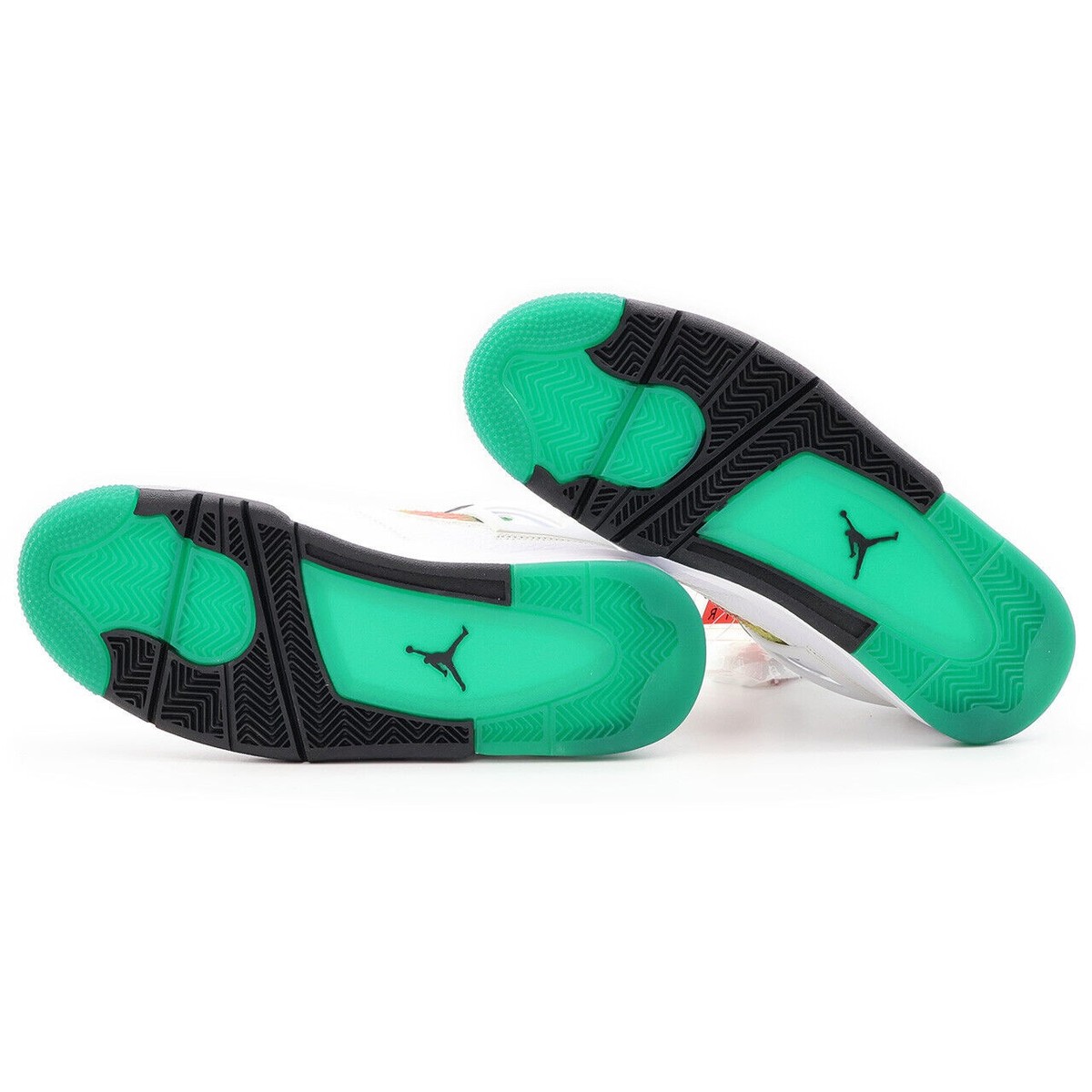 AQ9129-100 Nike Air Jordan 4 Retro Lucid Green Rasta