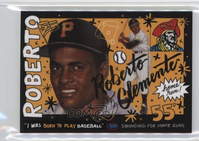 2020 Project 1955 Topps /12077 Roberto Clemente Sophia Chang #110 HOF 0q3
