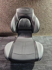 Lund Pro Ride Replacement Fold Down Fishing Boat Seat Black/ Grey 71110