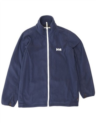Helly Hansen Mens Regular Fit Fleece Jacket UK 40 Large Navy Blue Polyester EL10