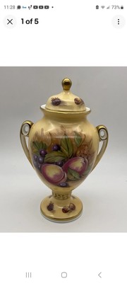 Vintage Aynsley Orchard Gold two handled  urn.