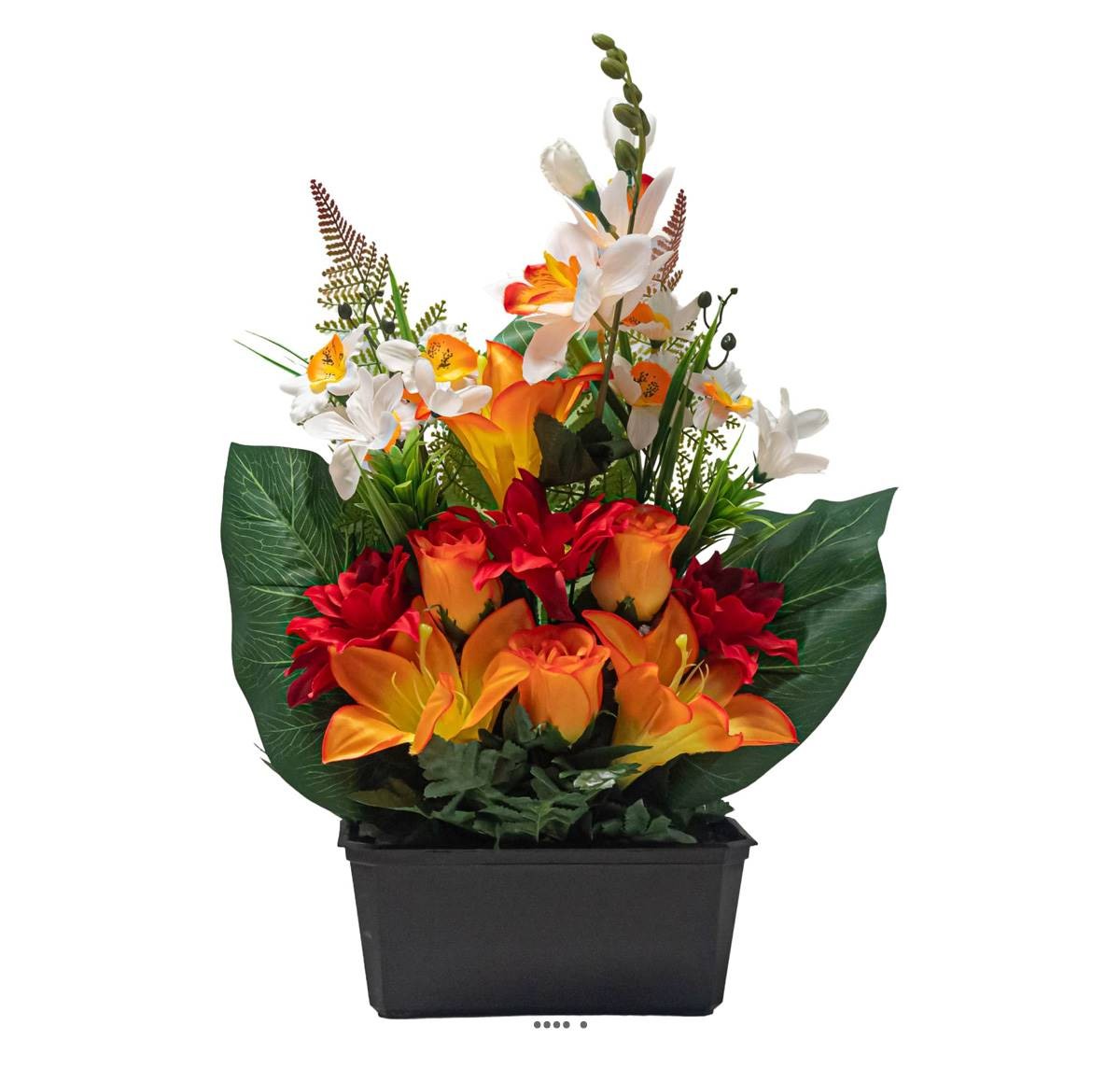 Lys pour cimetière artificiels et résistants aux UV D35cm