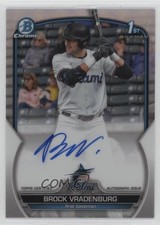 2023 Bowman Draft Chrome Prospect Refractor 262/499 Brock Vradenburg Auto 2a9