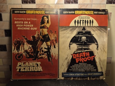 Lot Of 2 Grindhouse Promo Movie Poster NECA 2007 Death Proof Planet Terror 18x12