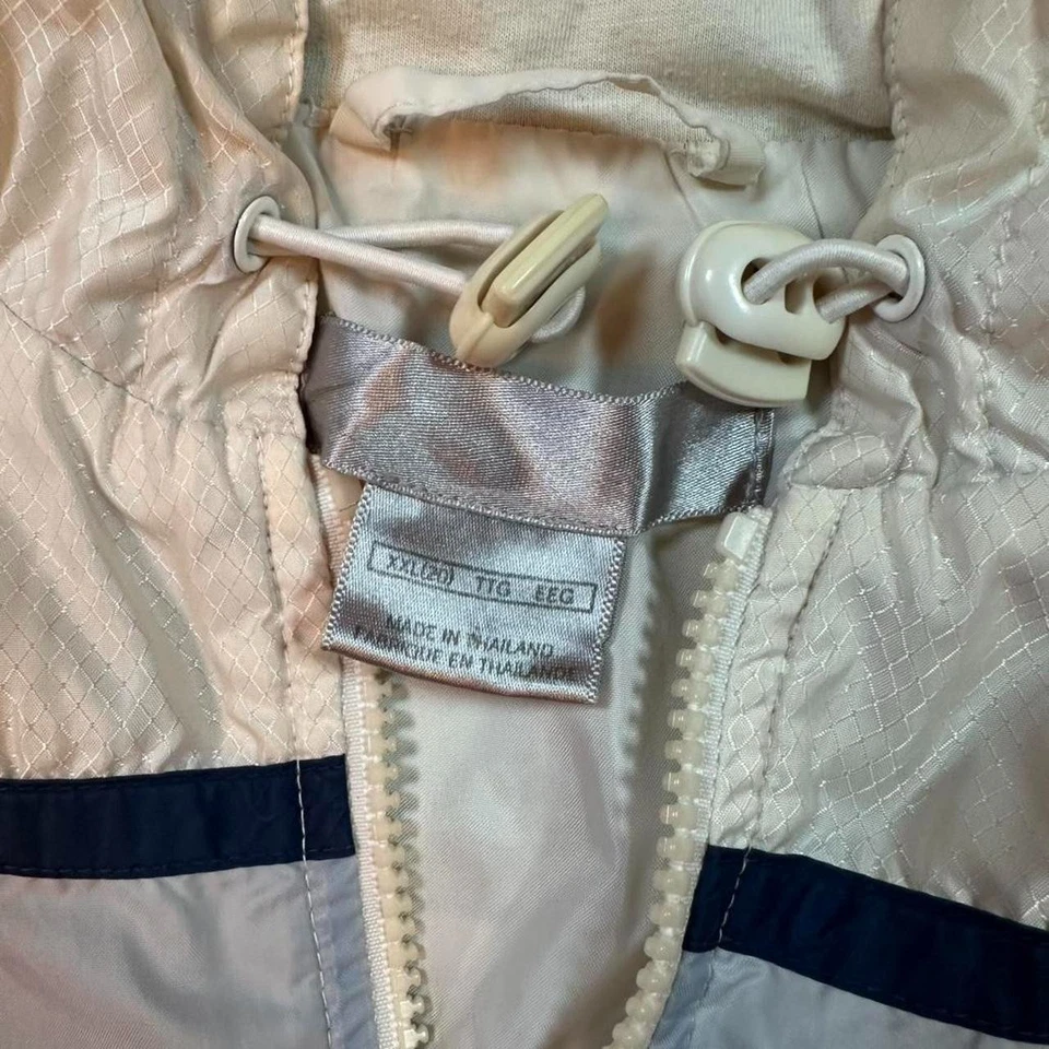 Y2K Nike windbreaker zip up 2000s Y2K hooded Nike swoosh windbreaker jacket - Image 3 of 4