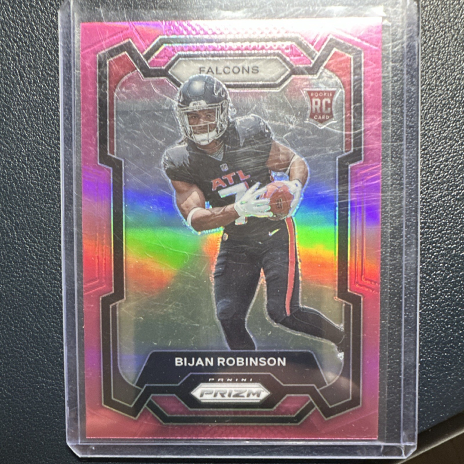 2023 Panini Prizm Football Pink Prizm Bijan Robinson #305 Atlanta Falcons Rookie