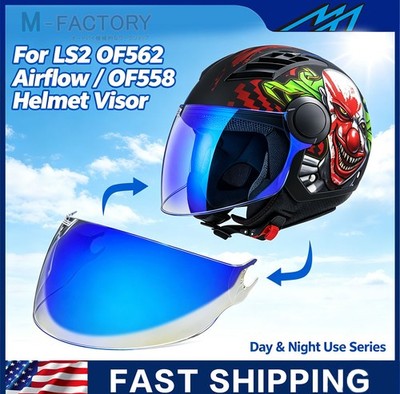 Motorcycle Helmet Visor Day Night for LS2 OF562 Airflow / OF558  Helmet Visor