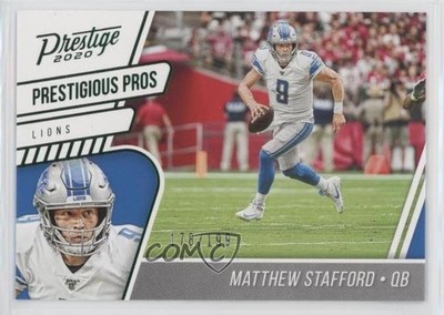 2020 Prestige Prestigious Pros Xtra Points Green 178/199 Matthew Stafford 1h1