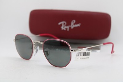 NEW RAY-BAN JUNIOR RJ 9541SN 263/E4 PINK SILVER AUTHENTIC SUNGLASSES 44-19