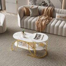 Couchtischset Rund 2er Set Beistelltisch Wohnzimmertisch Sofatisch Satztisch DE