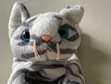 TY Beanie Babies Prance Cat Grey Tabby Plush Soft Toy Original 1999 - Retired
