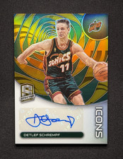 Detlef Schrempf 💥🏀 ICONS AUTOGRAPH GOLD /10! 2022-23 Panini Spectra Basketball