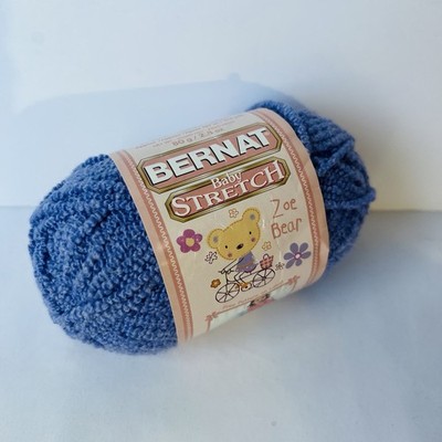 Bernat Yarn Baby Stretch Zoe Bear Purple Ping Pong 2.8 oz 173 yards DISCONTINUED