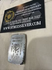 2 Ozt .999 fs St Bee's Silver Bar  W/COA "In Silver We Trust” 2/20 Minted Wow!!!