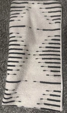 The Citizenry Crème Black Aztec Native Wool Lumbar Pillow Cover 12x47