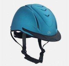 Ovation Metallic Schooler Helmet Color: Teal - Size: Small/Medium - Brand New