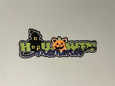 Halloween Memories Scrapbook Title Handmade Paper Pieced Die Cut