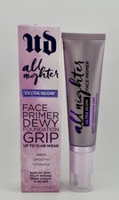 Urban Decay All Nighter Ultra Glow Face Primer 1.0oz NEW Boxed Dewy Foundation G